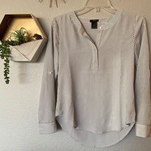 Ann Taylor stripe dress shirt
